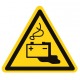 Pictogramme danger charge de la batterie en cours ISO7010-W026