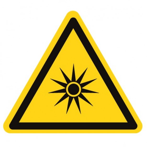 Pictogramme danger rayonnement optique ISO7010-W027