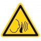 Pictogramme danger bruit fort soudain ISO7010-W038