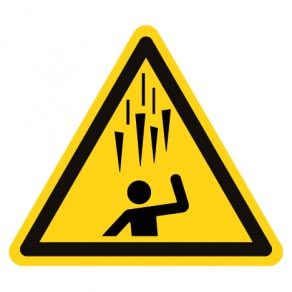 Pictogramme danger chute de glace ISO7010-W039