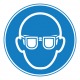 Pictogramme lunettes de protection obligatoires ISO7010-M004