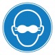 Pictogramme lunettes de protection opaques obligatoires ISO7010-M007