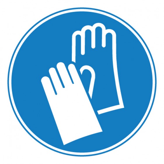 Pictogramme gants de protection obligatoires ISO7010-M009