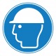 Pictogramme casque de protection obligatoire ISO7010-M014