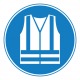 Pictogramme gilet de sécurité haute visibilité obligatoire ISO7010-M015