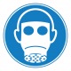 Pictogramme protection des voies respiratoires obligatoire ISO7010-M017