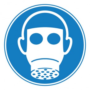 Pictogramme protection des voies respiratoires obligatoire ISO7010-M017
