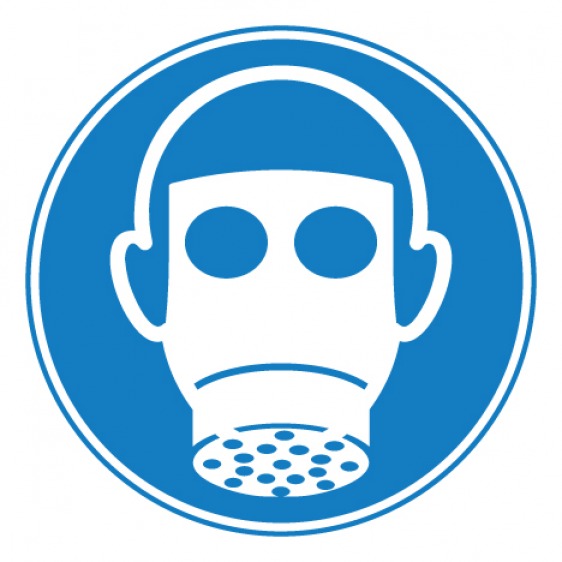Pictogramme protection des voies respiratoires obligatoire ISO7010-M017