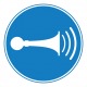Pictogramme klaxon obligatoire ISO7010-M029