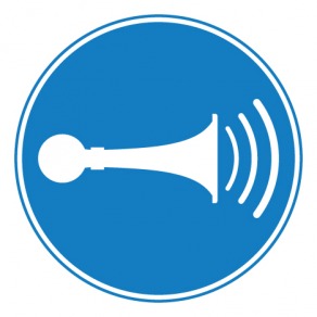 Pictogramme klaxon obligatoire ISO7010-M029