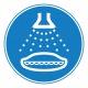 Pictogramme obligation de démarrer le gicleur d'eau dans l'ordre de lancement ISO7010-M043