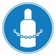 Pictogramme obligation de sécuriser les bouteilles de gaz ISO7010-M046