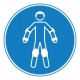 Pictogramme obligation de porter un équipement de protection pour sports à roulettes ISO7010-M049