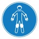 Pictogramme obligation de porter un équipement de protection pour sports à roulettes ISO7010-M049