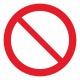 Pictogramme interdiction générale ISO7010-P001