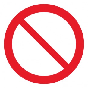 Pictogramme interdiction générale ISO7010-P001