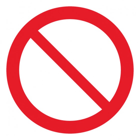 Pictogramme interdiction générale ISO7010-P001