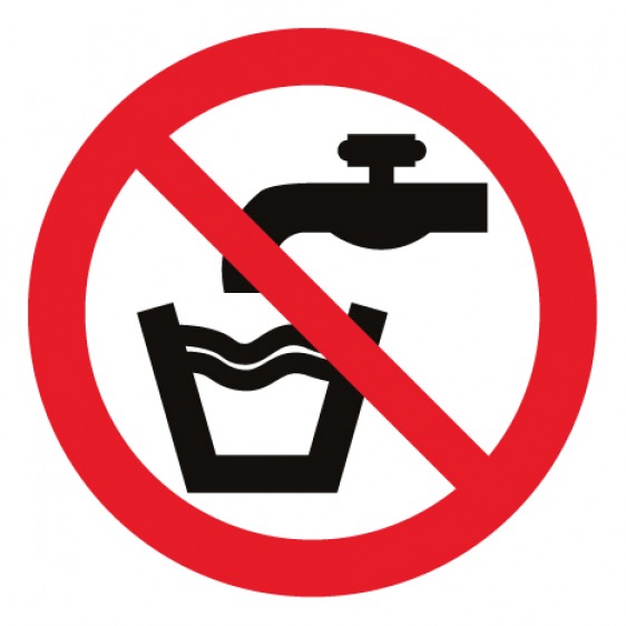Pictogramme eau non potable ISO7010-P005