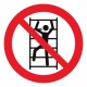 Pictogramme escalade interdite ISO7010-P009