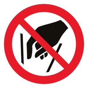 Pictogramme interdiction de mettre les mains ISO7010-P015