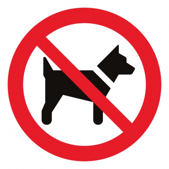 Pictogramme interdit aux chiens ISO7010-P021