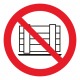 Pictogramme interdiction d'obstruer ou d'entreposer ISO7010-P023