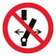 Pictogramme interdiction de modifier la position de l'interrupteur ISO7010-P031
