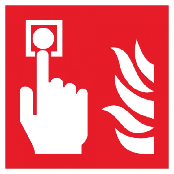 Pictogramme point d'alarme incendie ISO7010-F005