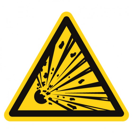 Pictogramme danger matières explosives ISO7010-W002
