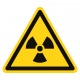 Pictogramme danger matières radioactives ou radiations ionisantes ISO7010-W003