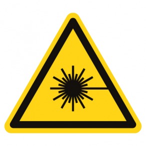 Pictogramme danger rayonnement laser ISO7010-W004