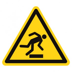 Pictogramme danger trébuchement ISO7010-W007