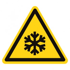 Pictogramme danger basses températures/conditions de gel ISO7010-W010