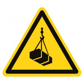 Pictogramme danger charges suspendues ISO7010-W015