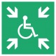 Pictogramme abri temporaire en cas d'évacuation ISO7010-E024