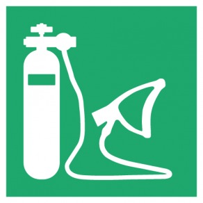 Pictogramme kit d'oxygène médical ISO7010-E028