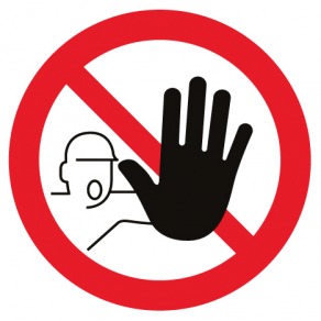 Pictogramme interdiction - Accès interdit
