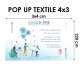 Visuel pop up textile droit