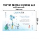 Visuel pop up textile courbe