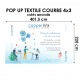 Visuel pop up textile courbe