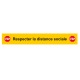 Sticker sol respect distance