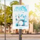 Panneau immobilier en V