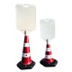 Cone avec panneau affichage