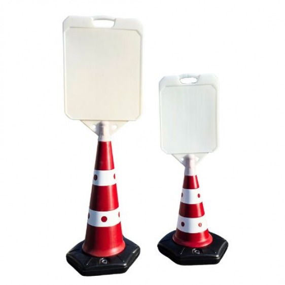Cone avec panneau affichage