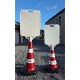 Cone avec panneau affichage