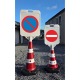 Cone avec panneau affichage