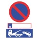 Interdiction de stationner avec plaque d'immatriculation