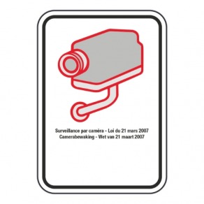 Pictogramme surveillance caméra personnalisé