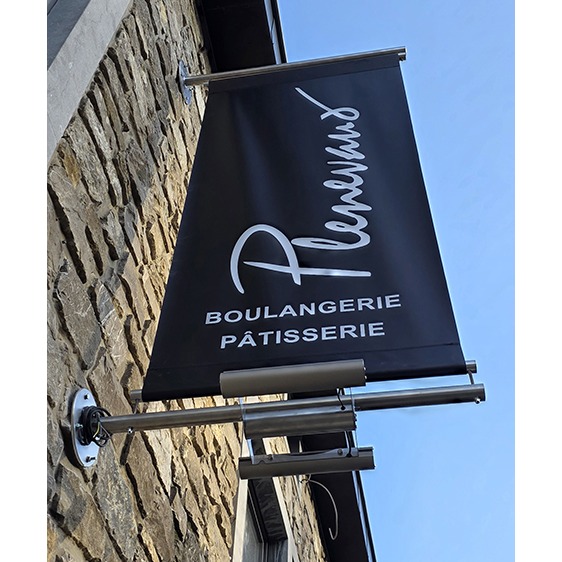 Bannière de façade luminaire