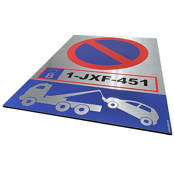 Panneau Dibond Alu brossé - Impression directe UV